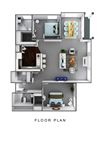 Villaggio on Yarrow Bay Venice 3D Floor Plan